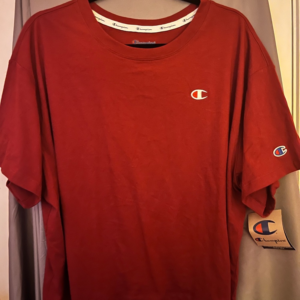 Champion Women’s Crop Top T-Shirt maroon/red Size 2X